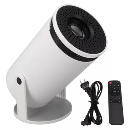 MINI PROYECTOR PORTÁTIL HY300 ANDROID 11 SMART 4K – BLANCO 110v-220v